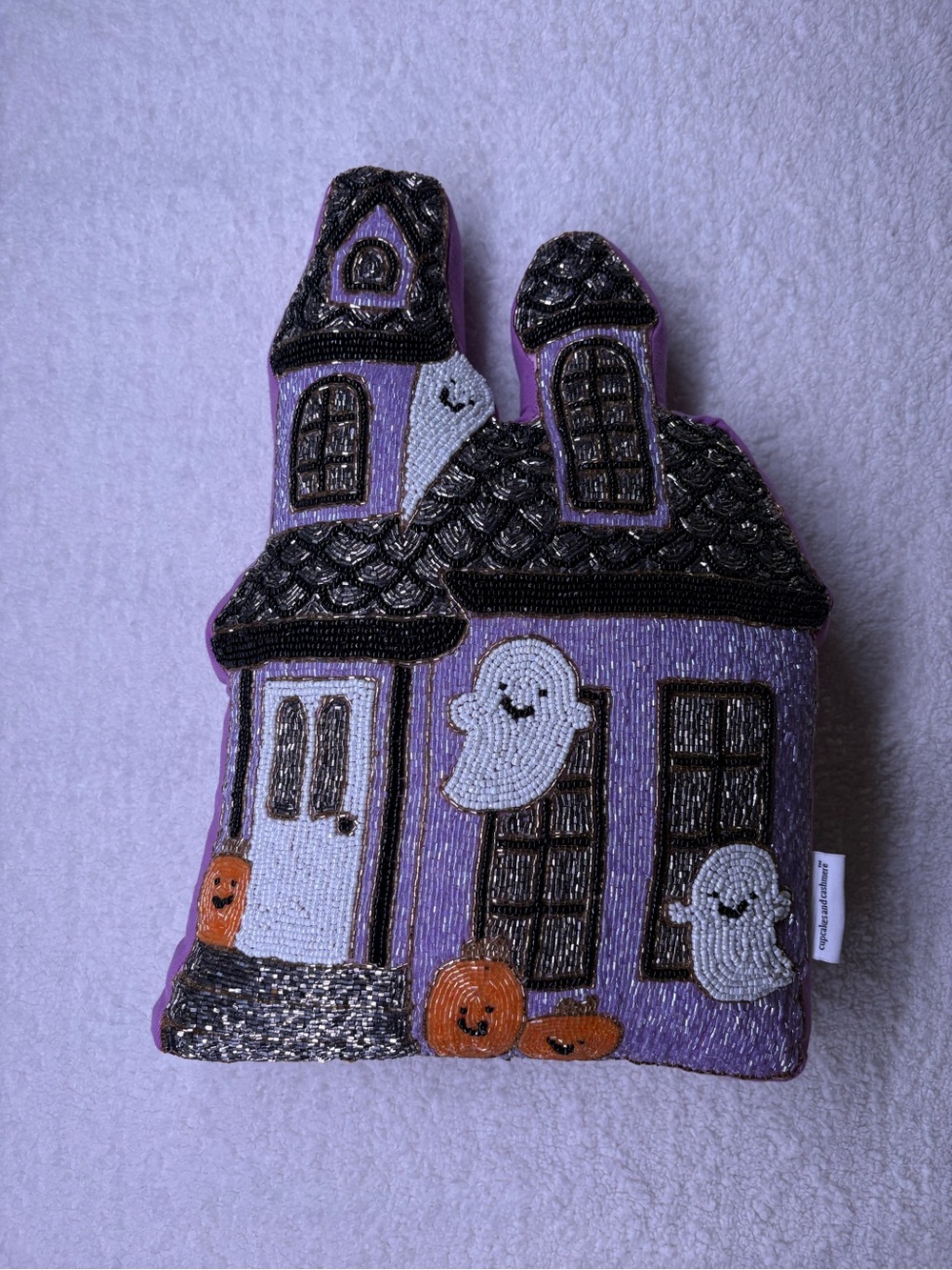 Halloween Haunted House Pillow 🤍